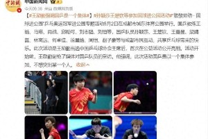 王励勤强硬改革国乒团队文化 拒绝个人主义
